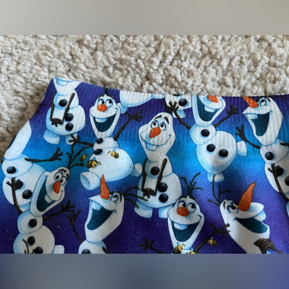 NWOT Girls Olaf Disney Frozen Leggings M-L - Picture 6 of 7